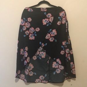 Nasty Gal Flower Print Skirt !